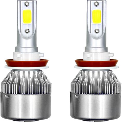 bombillas LED para faros delanteros de coche, kit de conversión todo en uno para luces de conducción LED H11 36W 6000LM (1/2)
