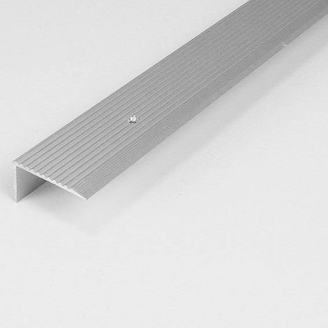 Treppenkante / Treppenkantenprofil / Winkelprofil (Größe 20 mm x 40 mm) aus Aluminium eloxiert, gebohrt, von Auer Metall -goldfarbig-2000