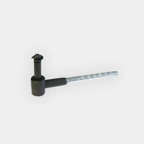 Gond de 14 mm à scellement chimique en acier surmoulé avec son axe pour volet battant