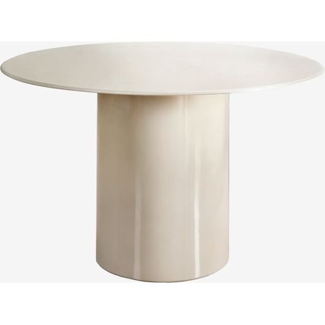 Mesa de comedor redonda Ø120 cm en vidrio templado y MDF Asgri SKLUM       