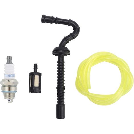 Kettensägen-Kraftstoffleitung, Kraftstofffilter mit Zündkerze, Kraftstoffleitung, gelb, für Stihl 015, 015AV, 015L, 015R