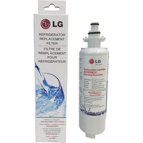 Pièces détachées pour réfrigérateur LT700P - Filtre à eau de remplacement pour réfrigérateur, capacité de 6 mois/200 gallons (NSF42 et NSF53) ADQ36006101, ADQ36006113, ADQ75795103 ou AGF80300702, blan