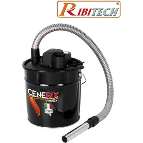Aspiratore/Aspiracenere/Aspiraceneri/Aspirapolvere 800W 18lt. con funzione soffiatore Ribitech - CENERIX PRCEN003