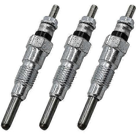 Lot de 3 bougies de préchauffage moteur 10 mm pour Kubota D650 D750 D850 (1/5)