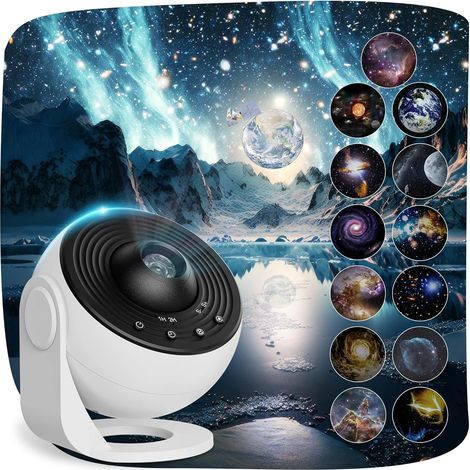 Projecteur planétarium professionnel pour chambre, projecteur d'étoiles 13 en 1, lumière galaxie, veilleuse de plafond Voie lactée avec minuterie, éclairage d'ambiance LED espace galaxie L (1/5)