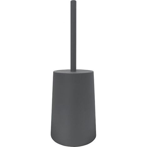AQUASANIT Tower portascopino plastica grigio con manico cromato e coperchietto codice prod: QF1140GR