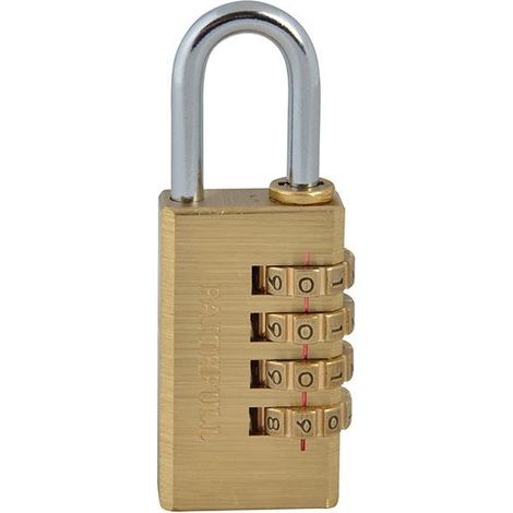 Cadenas en laiton Faithfull avec combinaison 28 mm multicolore (1/5)