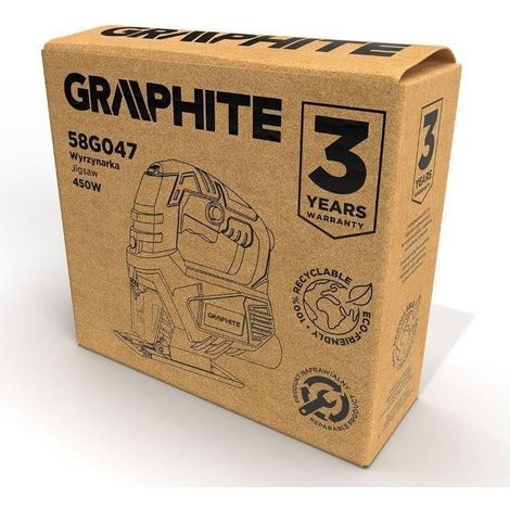 Graphite 58G047 seghetto alternativo elettrico 450 W (1/5)