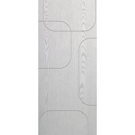 Pannello Squares per Porta Blindata Simone Micheli Architect Pantografato Bianco