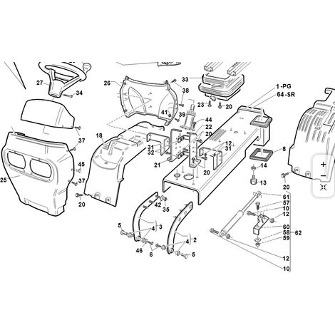 FRONTNASE PG/SR ORIGINAL KUBOTA GIANNI FERRARI 95301290001