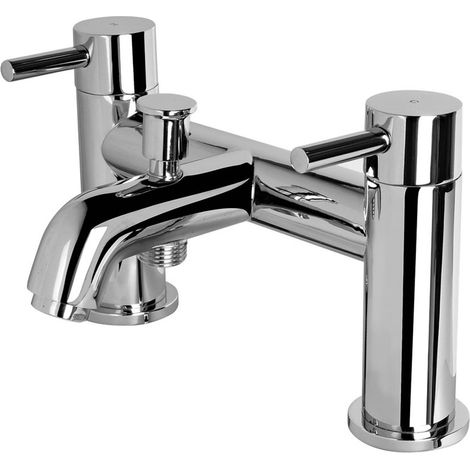 Signature Maira Bath Shower Mixer Tap with Shower Kit - Chrome (1/2)