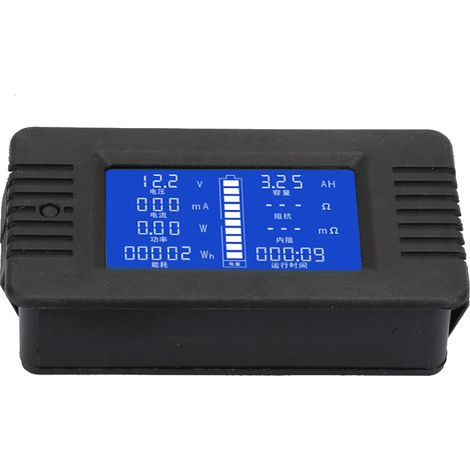 Testeur de batterie multifonction DC013 10A, voltmètre ampèremètre pour mesure tension courant puissance, afficheur numérique (1/5)