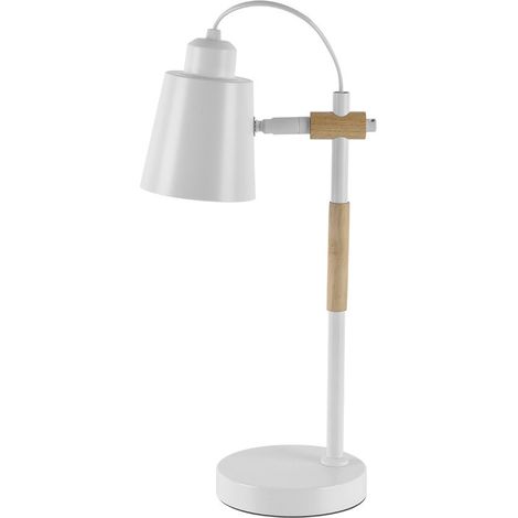 Flexo Articulado Liena 1xe27 Blanco/haya Orientable 40x14x20cm