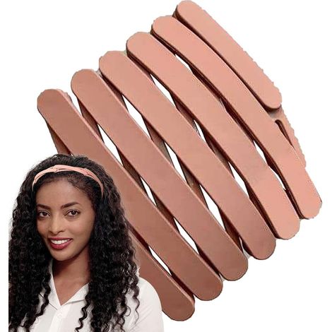 Bandeau pliable générique  Petit bandeau rétractable pour femme - Bandeau de maquillage fin de poche, bandeau ajustable pour se laver le visage (1/5)