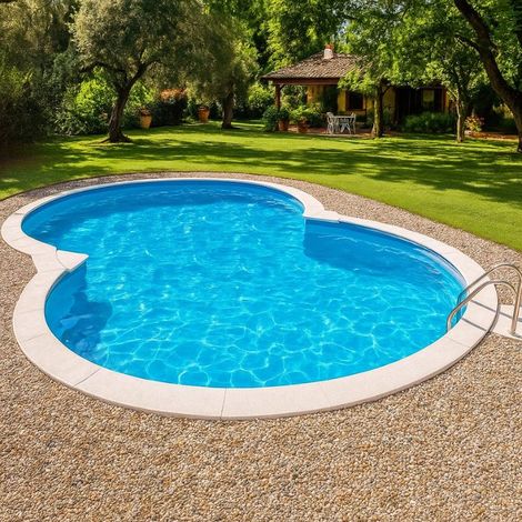 Piscina da giardino interrata a forma di otto 920x600x150 cm  Kit Base