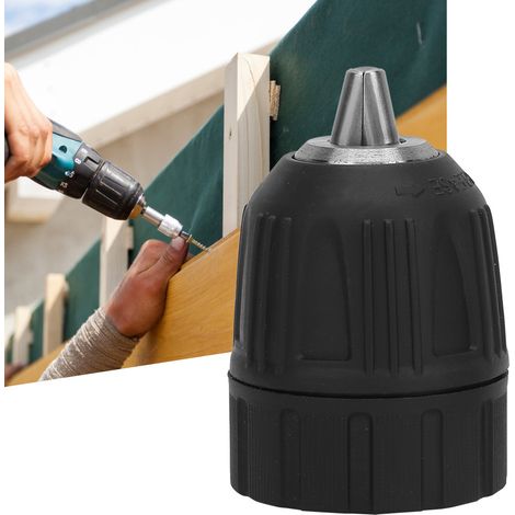 Bohrfutter mit Kunststoffgehäuse 0,8–10 mm, 3/8-24UNF + 1/4-Zoll-Sechskantkopf, 3/8-Zoll-Gewindeverlängerung (1/5)