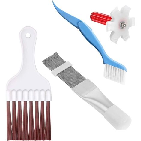 Peigne à ailettes AC - Peigne à climatiseur - Nettoyant pour plaque pour condenseur, outil nettoyage réparation radiateur (1/5)