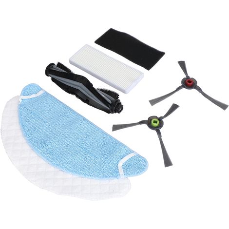 Kit d'accessoires pour balayeuse Yeedi K650 : balai lavable, brosse rotative jetable, filtre latéral et grille. (1/5)