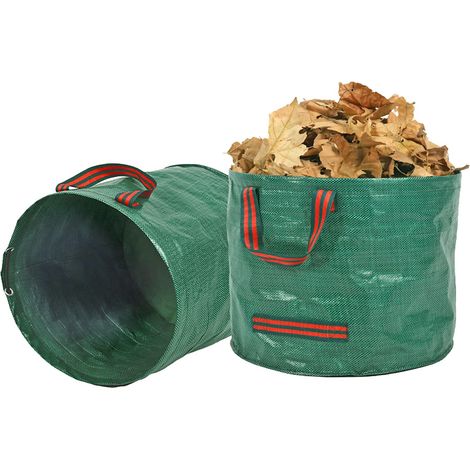 60L Sac Jardin Dechets Verts Réutilisable, 45×38cm Sac Dechets Verts Resistant Imperméable Résistant, Sacs De Rangement Polyvalent Pour Jardinage Sur Balcon, Maison, Camping, Déménagement (1/5)