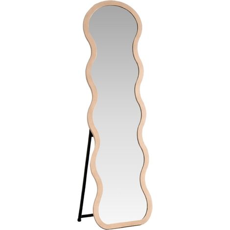 Miroir sur Pied Ondulé "Loui" 158cm Beige (1/2)