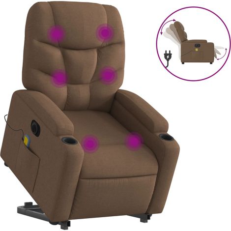 Maison Exclusive - Elektrischer Massagesessel mit Aufstehhilfe Br