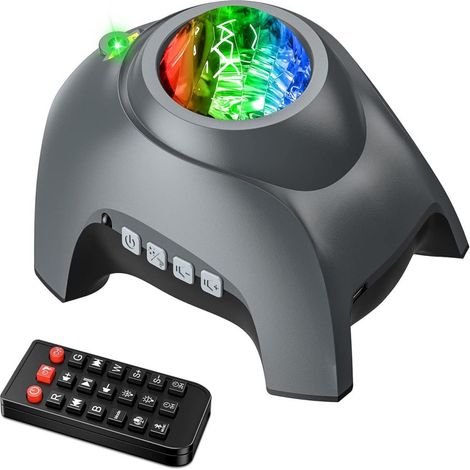 1 Projecteur Lumière, Haut-parleur Bluetooth, Bruit Blanc, Télécommande, Minuterie, Décoration Chambre, Cadeau Enfant Adulte (1/5)