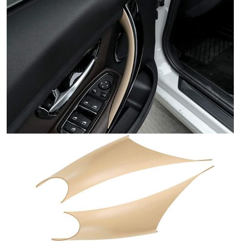 pièces de cache-poignées de porte (beige), compatibles avec les BMW Série 3/4, côtés conducteur et passager (compatibles avec les BMW 320i, 328i, 330i, 335i F30/F31 et 428i, 435i F32/F36) (1/5)