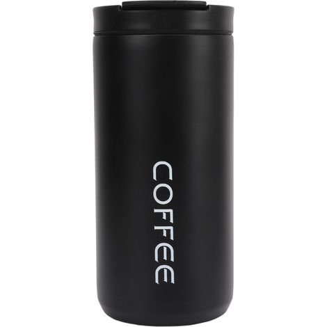 Tasse isotherme en acier inoxydable 400ml, design simple et portable, idéale pour café et boissons chaudes. (1/5)