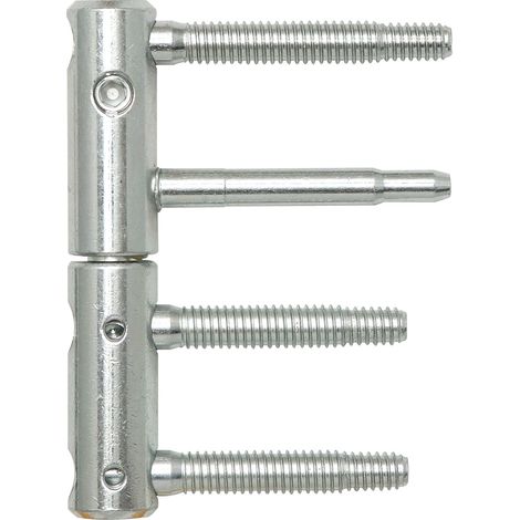 Türband 3-DIM 2-tlg. Bolzen 65 bzw.55mm,Tragkraft 120 kg,ø 20 mm,verzinkt silber
