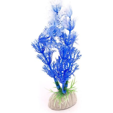 Plante artificielle pour aquarium - Vigne bleue et blanche