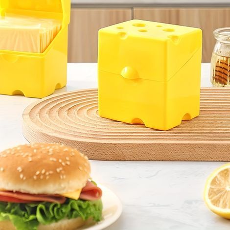 Storage box for cheese slices — Freezer safe, square design, also suitable for butter. (1/5)