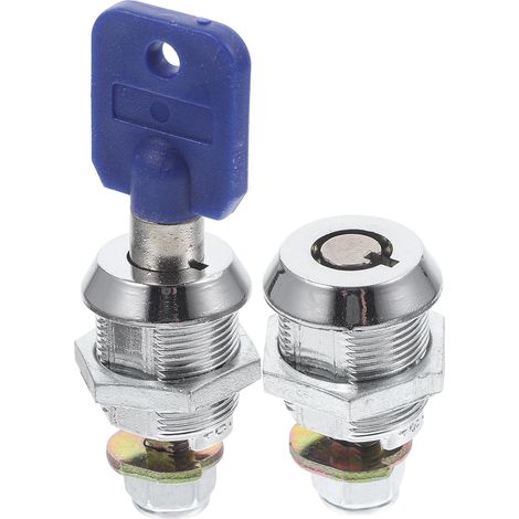 DOITOOL Lot de 2 verrous à came tubulaires 17 mm pour armoires (1/5)