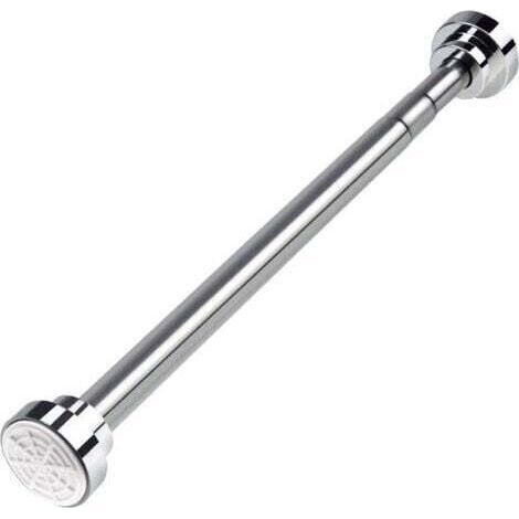Tringle Extensible de 40 à 55 cm pour Rideau de Douche, Ensemble de Tringles Télescopiques sans Perçage en Acier Inoxydable pour Salle de Bain, Placard, Armoire, Porte, Cuisine