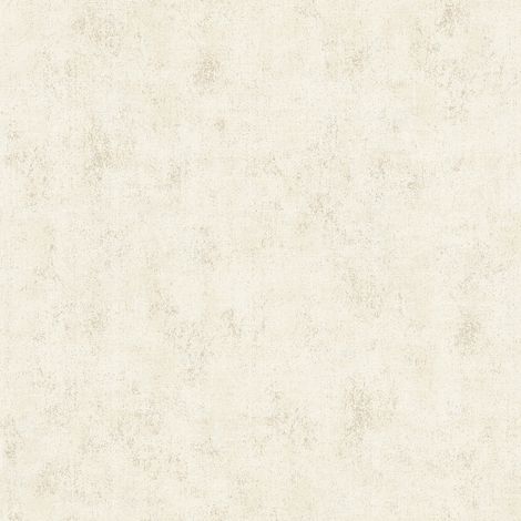 Papiers peints intissés facile à poser | Papier peint pour chambre papier peint salon | Tapisserie unie blanche tapisserie unie blanc crème - 10,05 x 0,53 m (1/5)