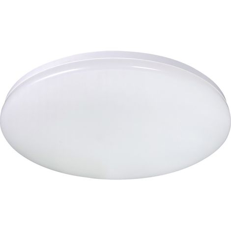 Hublot LED Rond Blanc, 24W, IP54, 2400 lumens, couleurs reglables 3000/4000/6500K, extra plat, puissant, garantie 5 ans - Tibelec (1/5)