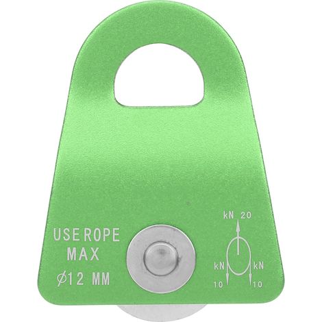 Poulie simple à plaque latérale pour équipement d'escalade et de transport en montagne (1/5)