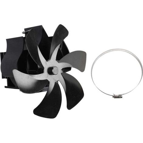 6 Pale Ventilateur Poele à Bois,Économie D'énergie Silence,Cheminée Alimenté à la Chaleur Ventilateur Pour Foyer en Bois/Bûches/Cheminée A (1/4)
