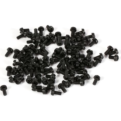 100pcs M2 M3 M4 Entretoise Hexagonale Nylon Plastique Mâle Femelle Vis à Tête Ronde Écrou Lot (1/4)