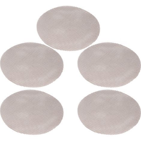 Set mit 5 runden, antihaftbeschichteten Backmatten, 36 cm Durchmesser, hitzebeständig, wiederverwendbar, braun, für Pizza und Grillen (1/5)