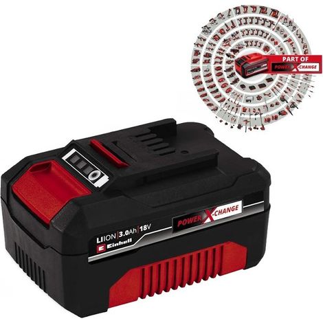 Einhell 3.0Ah 18V Battery Power X-Change PXC Rechargeable Dust Resistant LED (1/5)