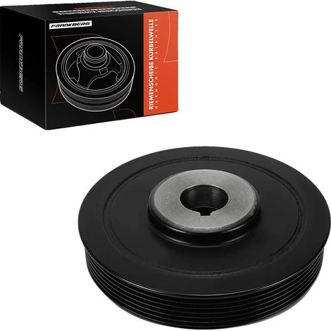 Puleggia albero motore, diametro 158 mm, larghezza 36,5 mm, 6 scanalature, confezione da 6, compatibile con Citroën e Peugeot (1/5)