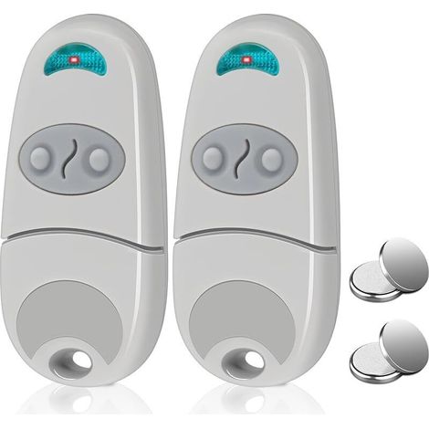 Télécommande de portail, télécommande de portail 433.92MHz, 2 PCS Télécommande de portail universelle compatible avec C@me 432EV,EE,NA, 2 canaux (1/5)