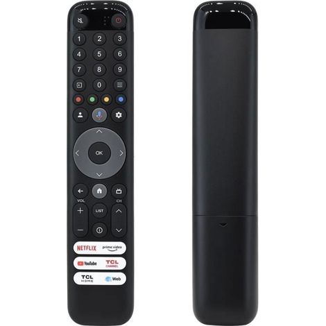 Télécommande vocale pour TCL QLED Smart Google TV, RC833, GUB1, 50, 55, 65, 75C645, P745, C745, C845, 43LC645 Label