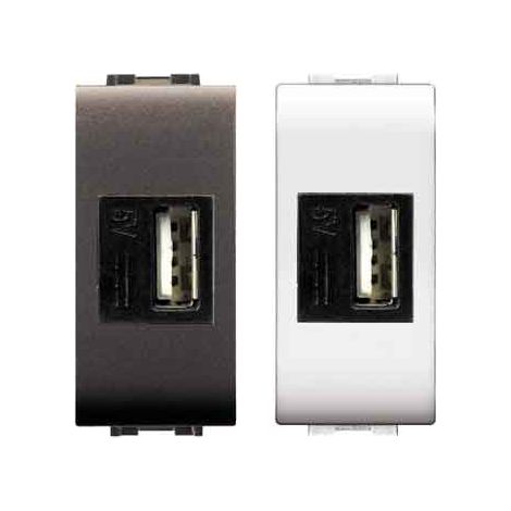 Cargador empotrable USB 'MYLIFE' Blanco