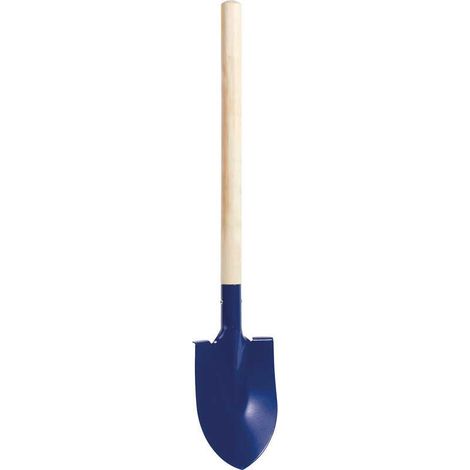 Pelle ronde me9tal Pelles / Rateaux / Doublettes 8012 110 - Manche bois 90 cm, lame bleue (1/2)