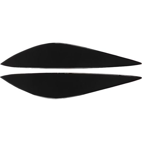Cornice per palpebra del faro, nera lucida, in plastica morbida, resistente alla compressione e ai graffi, ricambio per W204 pre-restyling 2008-2011.