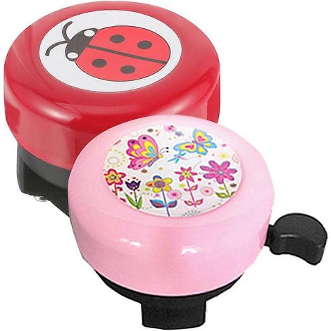 Sonnettes de vélo pour enfants, puissantes et adaptées aux activités cyclistes, disponibles en plusieurs couleurs, fabriquées en ABS durable, lot de 10. (1/5)