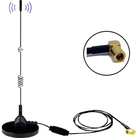 Albrecht MAG31 Antenne DAB+ avec pied aimanté avec amplificateur W182452