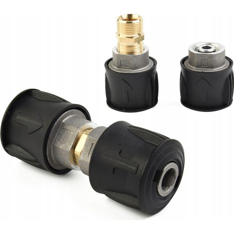 Adattatore per Tubo compatibile con Idropulitrice Kärcher K2-K7 – Sistema Click Connect, Filettatura M22x1,5mm, Installazione Facile