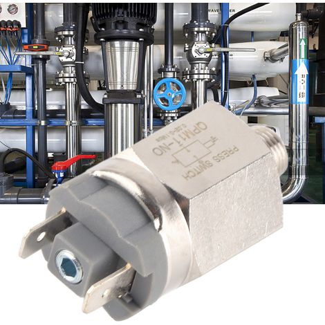 Interrupteur à Pression d'Air Ajustable QPM11‑NO, Normalement Ouvert, Entrée G1/4, AC220V 48VAC/DC, Protection IP54 (1/5)